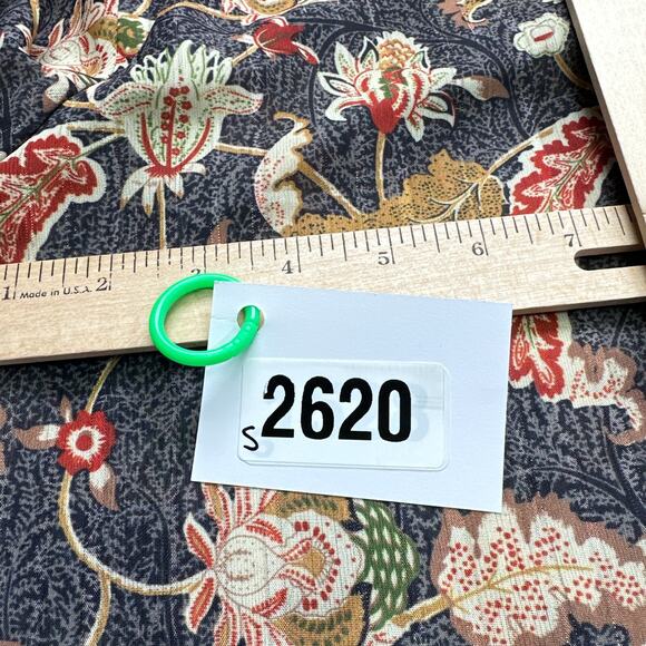 Boho Floral Top Small‎ Tie Neck Cottagecore Fall Retro Feminine Y2K Romantic - Picture 9 of 9